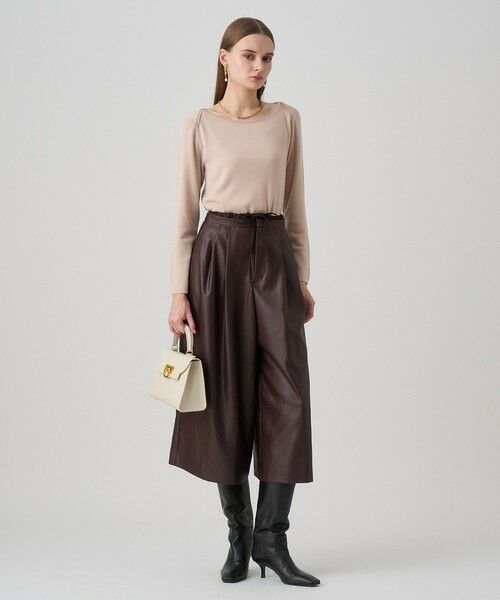 ANAYI / アナイ その他パンツ | オイルドレザーライクガウチョパンツ | 詳細5