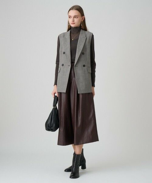 ANAYI / アナイ その他パンツ | オイルドレザーライクガウチョパンツ | 詳細9