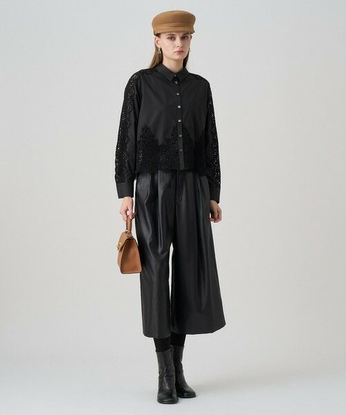 ANAYI / アナイ その他パンツ | オイルドレザーライクガウチョパンツ | 詳細25