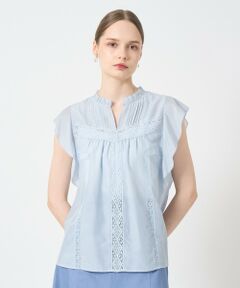 ANAYI / アナイ シャツ・ブラウス | コットンシルクレースコンビブラウス