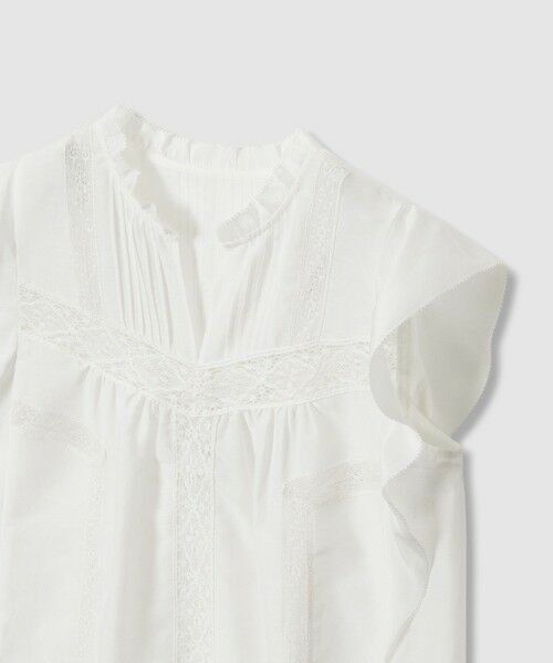 ANAYI / アナイ シャツ・ブラウス | コットンシルクレースコンビブラウス | 詳細6