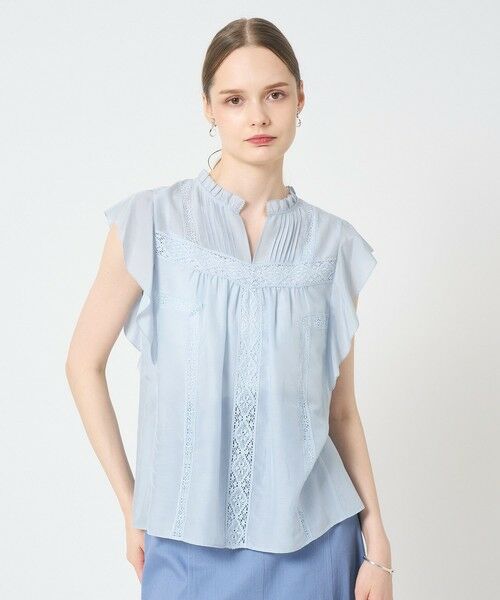 ANAYI / アナイ シャツ・ブラウス | コットンシルクレースコンビブラウス | 詳細13