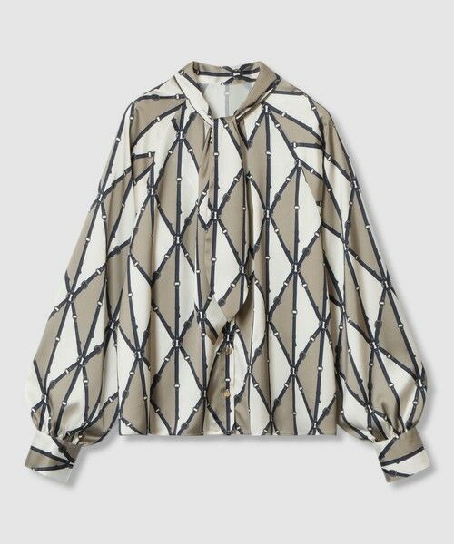 ANAYI / アナイ シャツ・ブラウス | ベルトプリントボウタイ ブラウス | 詳細10