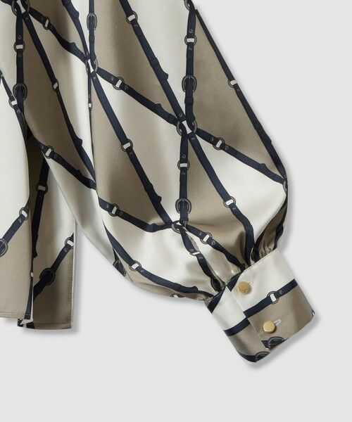 ANAYI / アナイ シャツ・ブラウス | ベルトプリントボウタイ ブラウス | 詳細15