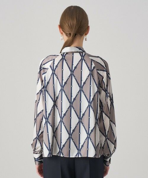 ANAYI / アナイ シャツ・ブラウス | ベルトプリントボウタイ ブラウス | 詳細3