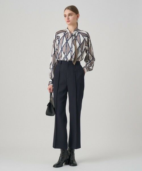 ANAYI / アナイ シャツ・ブラウス | ベルトプリントボウタイ ブラウス | 詳細4