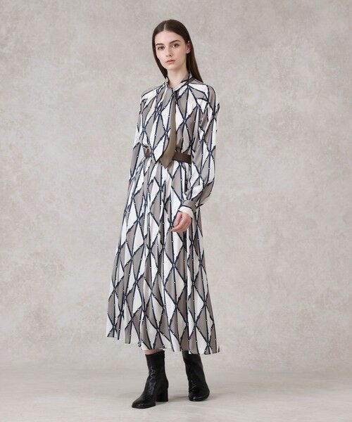 ANAYI / アナイ シャツ・ブラウス | ベルトプリントボウタイ ブラウス | 詳細6