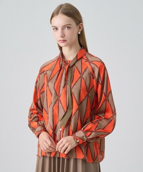 ANAYI / アナイ シャツ・ブラウス | ベルトプリントボウタイ ブラウス | 詳細19