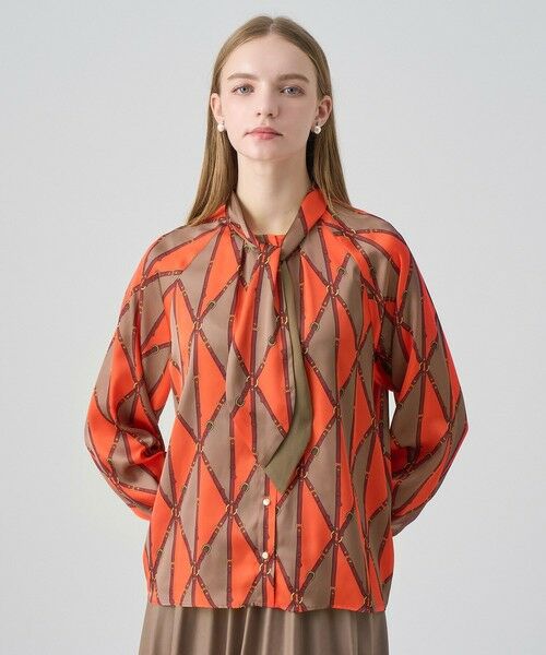 ANAYI / アナイ シャツ・ブラウス | ベルトプリントボウタイ ブラウス | 詳細20
