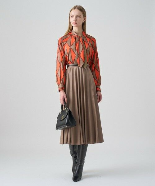 ANAYI / アナイ シャツ・ブラウス | ベルトプリントボウタイ ブラウス | 詳細21