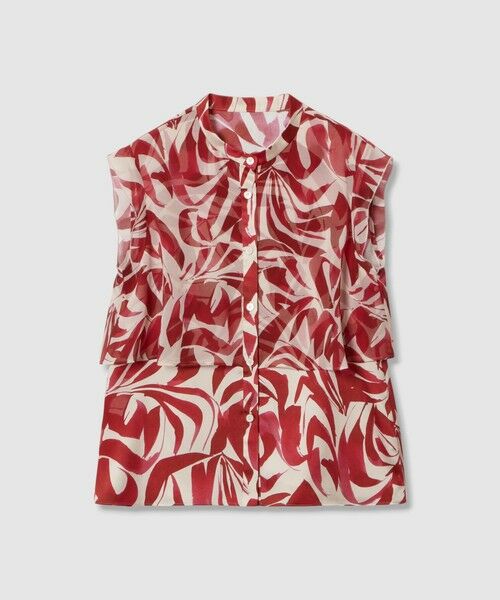 ANAYI / アナイ シャツ・ブラウス | 【セットアップ対応商品】アートリーフノースリコンビ ブラウス | 詳細4