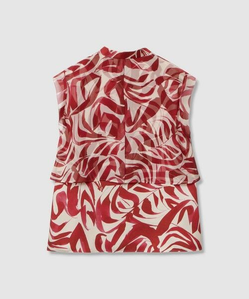 ANAYI / アナイ シャツ・ブラウス | 【セットアップ対応商品】アートリーフノースリコンビ ブラウス | 詳細5