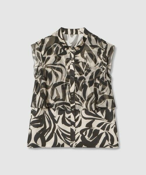 ANAYI / アナイ シャツ・ブラウス | 【セットアップ対応商品】アートリーフノースリコンビ ブラウス | 詳細12