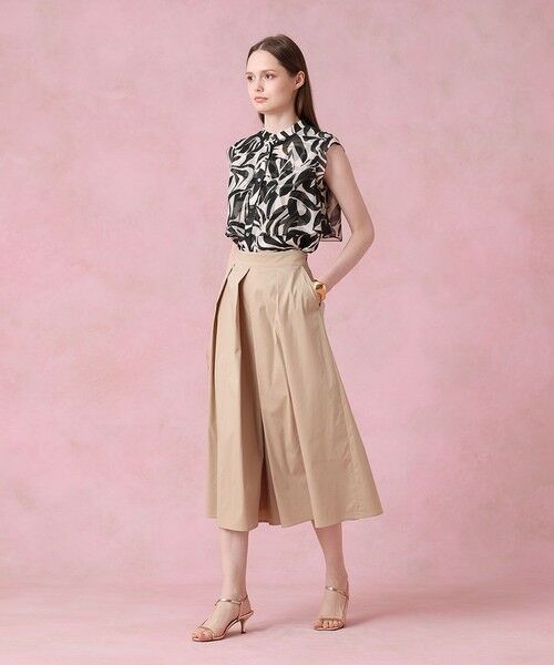 ANAYI / アナイ シャツ・ブラウス | 【セットアップ対応商品】アートリーフノースリコンビ ブラウス | 詳細11