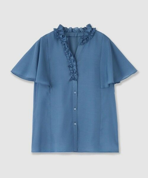 ANAYI / アナイ シャツ・ブラウス | スパンローンフリルネックブラウス | 詳細6
