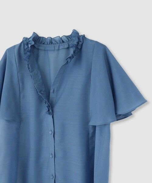ANAYI / アナイ シャツ・ブラウス | スパンローンフリルネックブラウス | 詳細8