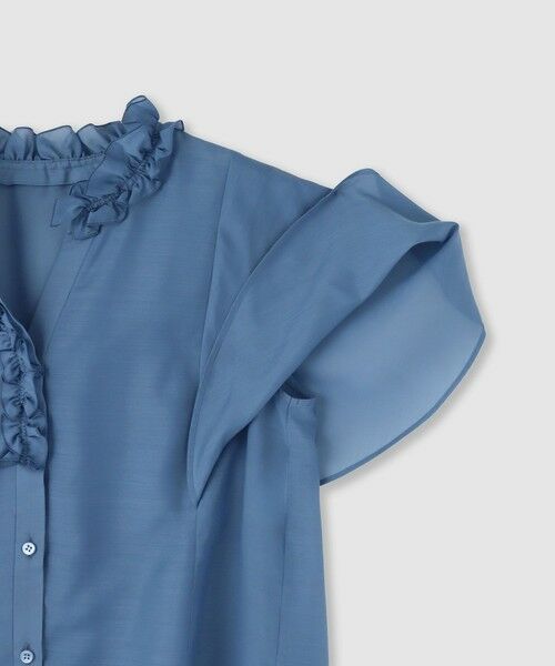 ANAYI / アナイ シャツ・ブラウス | スパンローンフリルネックブラウス | 詳細9