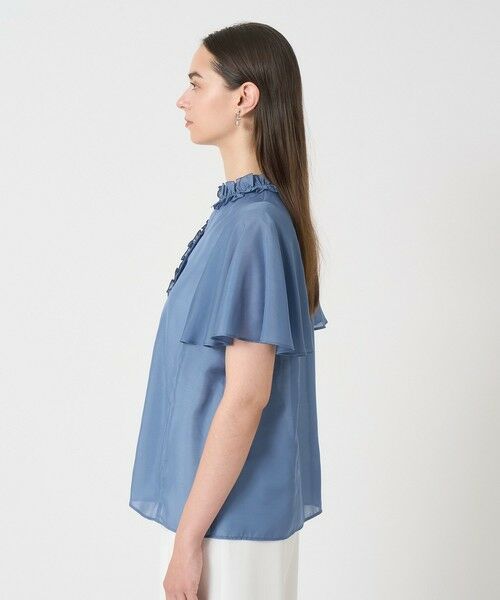 ANAYI / アナイ シャツ・ブラウス | スパンローンフリルネックブラウス | 詳細2