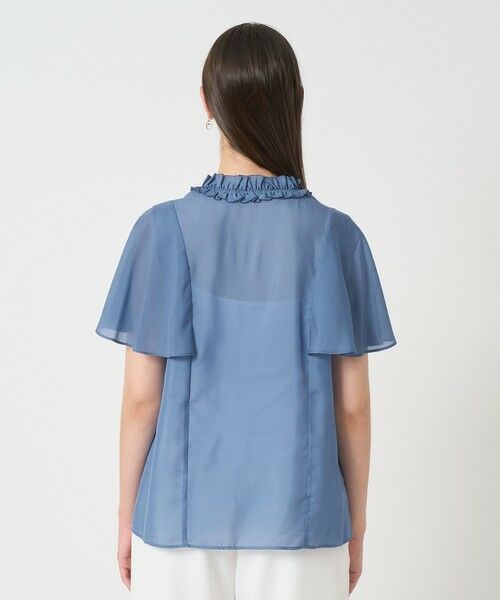ANAYI / アナイ シャツ・ブラウス | スパンローンフリルネックブラウス | 詳細3