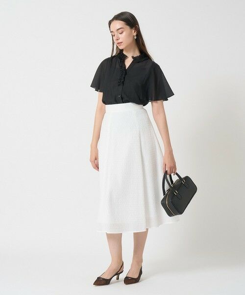 ANAYI / アナイ シャツ・ブラウス | スパンローンフリルネックブラウス | 詳細19