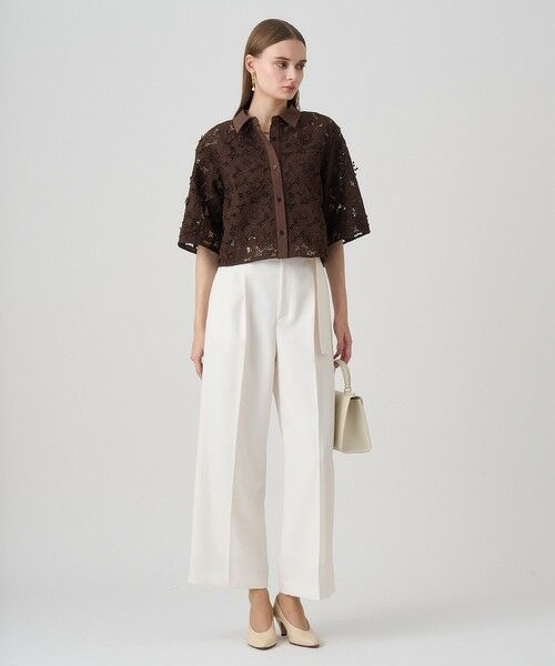 ANAYI / アナイ シャツ・ブラウス | レース刺繍クロップドシャツ | 詳細2