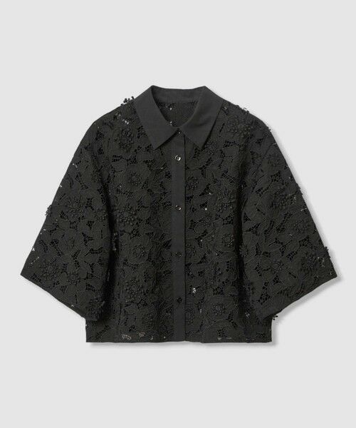 ANAYI / アナイ シャツ・ブラウス | レース刺繍クロップドシャツ | 詳細18
