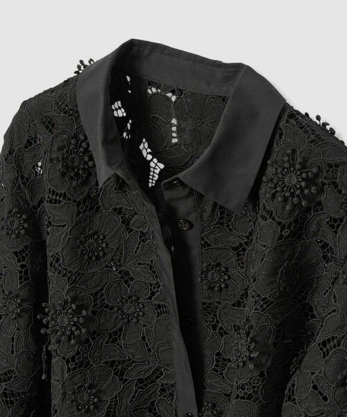 ANAYI / アナイ シャツ・ブラウス | レース刺繍クロップドシャツ | 詳細20