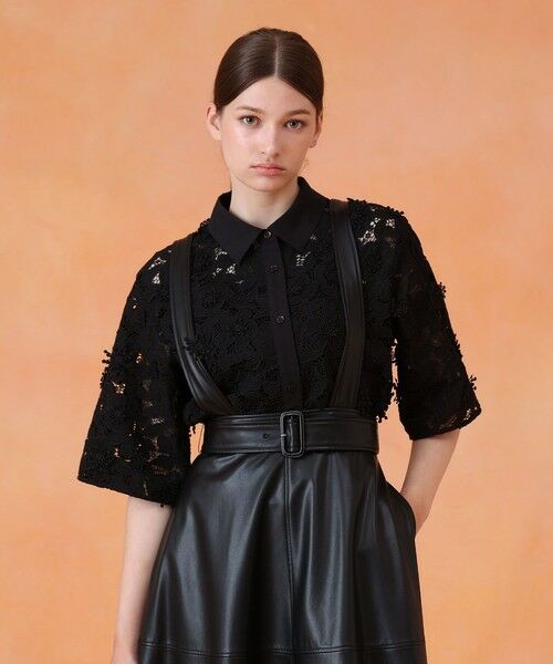 ANAYI / アナイ シャツ・ブラウス | レース刺繍クロップドシャツ | 詳細12
