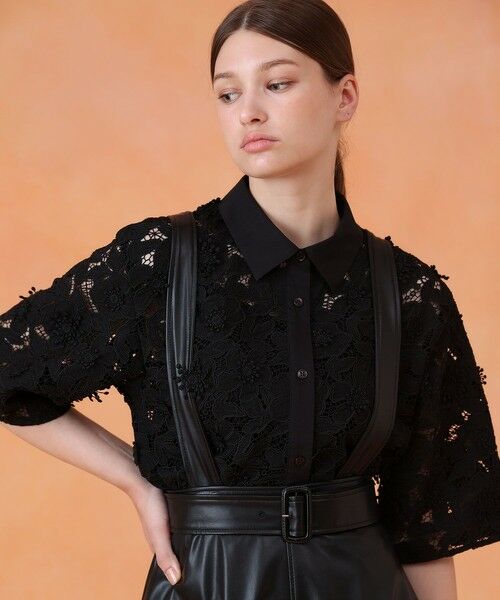 ANAYI / アナイ シャツ・ブラウス | レース刺繍クロップドシャツ | 詳細13