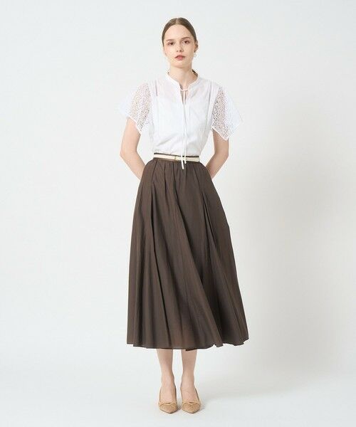 ANAYI / アナイ シャツ・ブラウス | ケミカルレーススリーブコンビ ブラウス | 詳細8