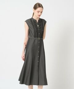 ANAYI ブラック フリル ドレス ワンピース オケージョン