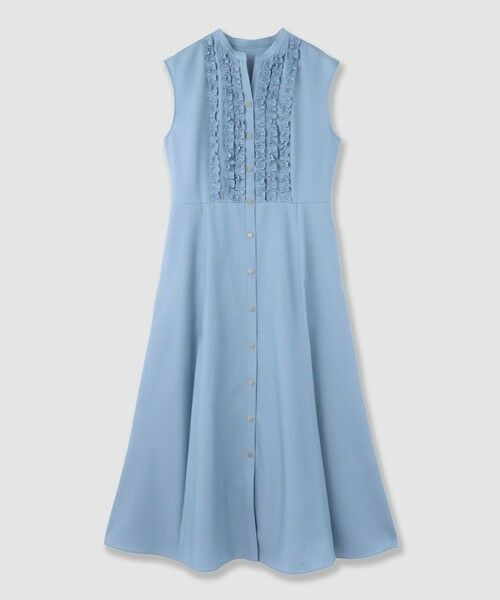 本日限定タイムセール！新品【ANAYI】タフタストレッチフリルワンピース 36 ANAYI（アナイ）の「タフタストレッチフリル ワンピース