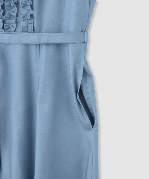 ANAYI / アナイ ロング・マキシ丈ワンピース | デニムライクツイルフリルワンピース | 詳細12