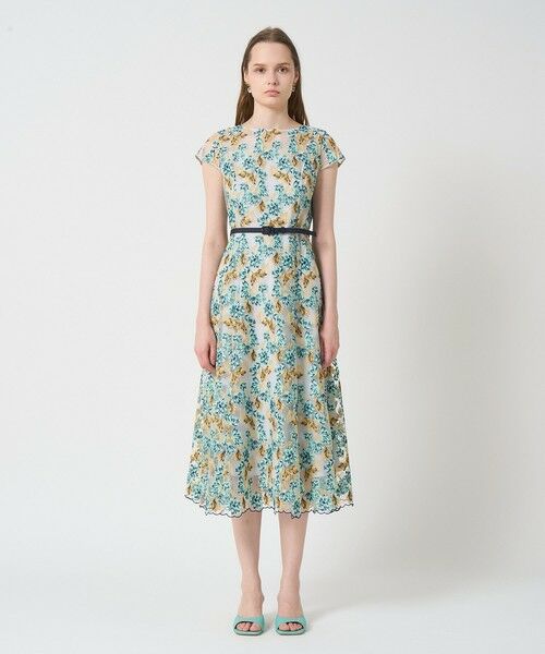 ANAYI / アナイ ドレス | フラワーチュールボートネックワンピース | 詳細14