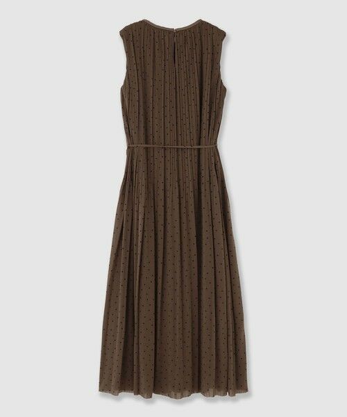 ANAYI / アナイ ミニ丈・ひざ丈ワンピース | ソフトジャージドットプリーツワンピース | 詳細7