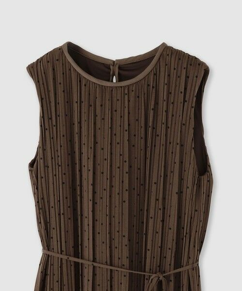 ANAYI / アナイ ミニ丈・ひざ丈ワンピース | ソフトジャージドットプリーツワンピース | 詳細9