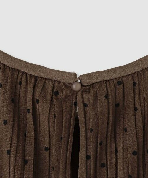 ANAYI / アナイ ミニ丈・ひざ丈ワンピース | ソフトジャージドットプリーツワンピース | 詳細11