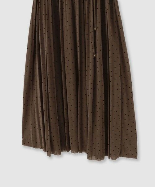 ANAYI / アナイ ミニ丈・ひざ丈ワンピース | ソフトジャージドットプリーツワンピース | 詳細12