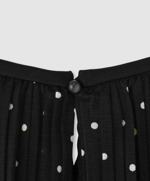 ANAYI / アナイ ミニ丈・ひざ丈ワンピース | ソフトジャージドットプリーツワンピース | 詳細23