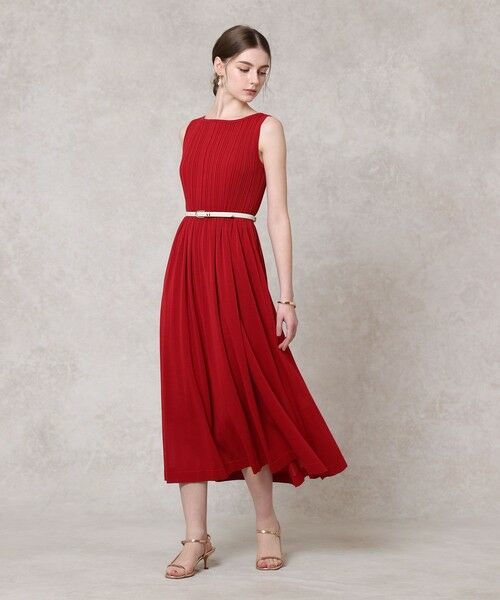 ANAYI / アナイ ミニ丈・ひざ丈ワンピース | ランダムリブロング ワンピース | 詳細14