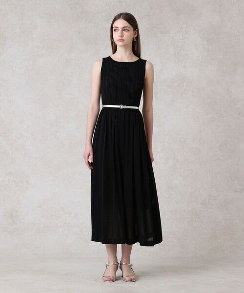 ランダムリブロング ワンピース （ミニ丈・ひざ丈ワンピース