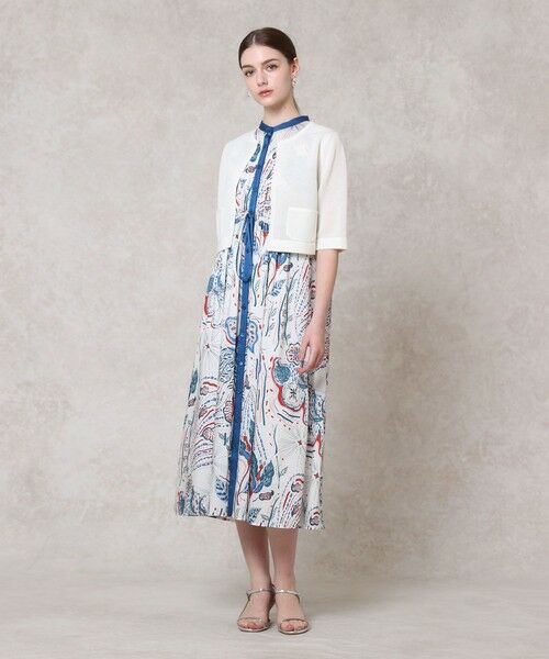 アナイ　ペイズリーワンピース　サイズ36 新品タグ付き☆アナイ【シルク100%】ペイズリープリントマキシ