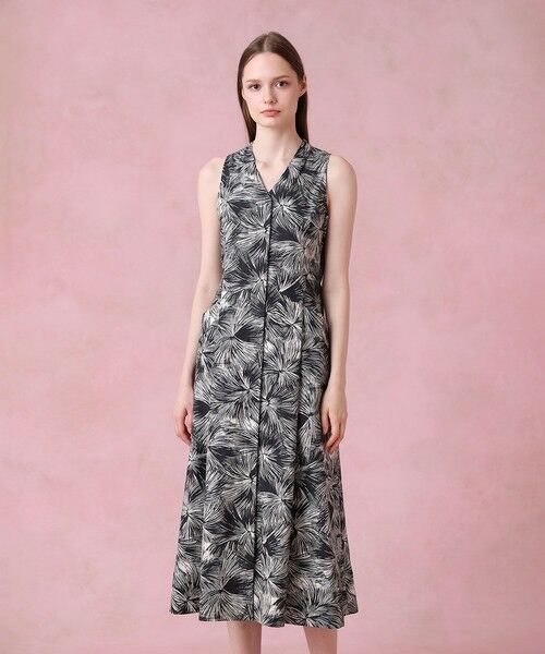 ANAYI / アナイ ロング・マキシ丈ワンピース | ブラッシュフラワープリントアメスリ ワンピース | 詳細13