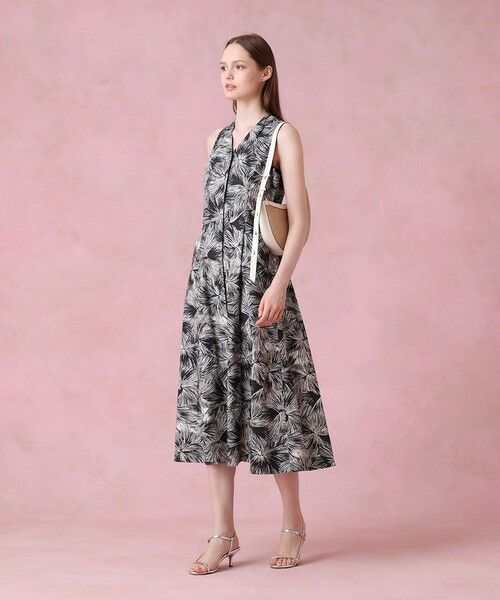 ANAYI / アナイ ロング・マキシ丈ワンピース | ブラッシュフラワープリントアメスリ ワンピース | 詳細9