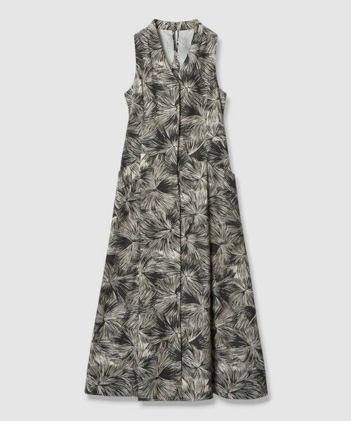 ANAYI / アナイ ロング・マキシ丈ワンピース | ブラッシュフラワープリントアメスリ ワンピース(black (95))