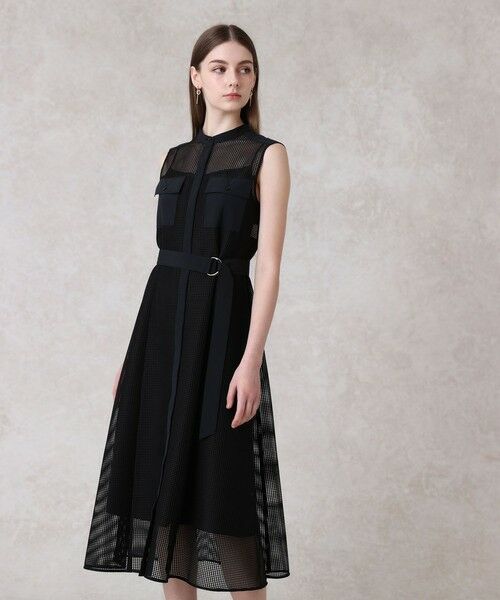 ANAYI/アナイ メッシュポケットコンビ ワンピース black (95) 36 ANAYI/アナイ メッシュポケットコンビ ワンピース black (95) 36