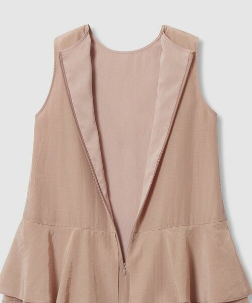 ANAYI / アナイ ミニ丈・ひざ丈ワンピース | トリアセエアリーローンティアード ワンピース | 詳細9