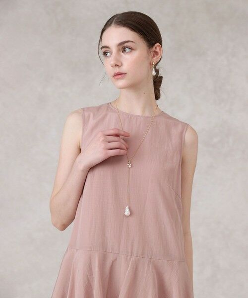 ANAYI / アナイ ミニ丈・ひざ丈ワンピース | トリアセエアリーローンティアード ワンピース | 詳細3