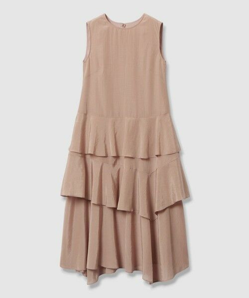 ANAYI / アナイ ミニ丈・ひざ丈ワンピース | トリアセエアリーローンティアード ワンピース | 詳細5