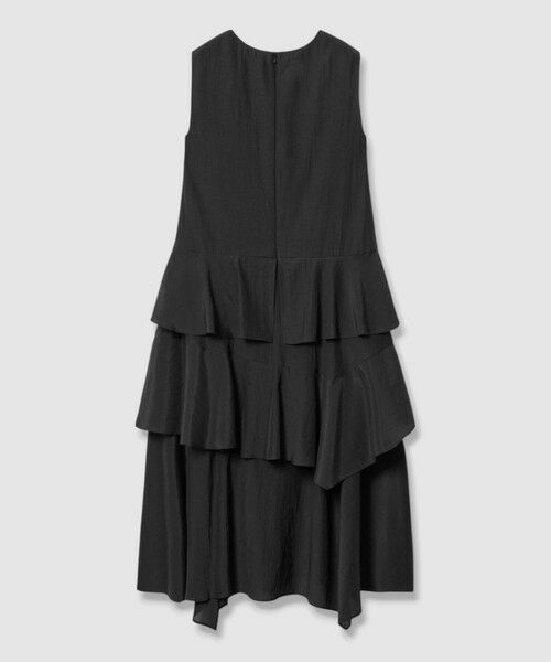 ANAYI / アナイ ミニ丈・ひざ丈ワンピース | トリアセエアリーローンティアード ワンピース | 詳細15